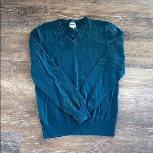 Turquoise v-neck sweater